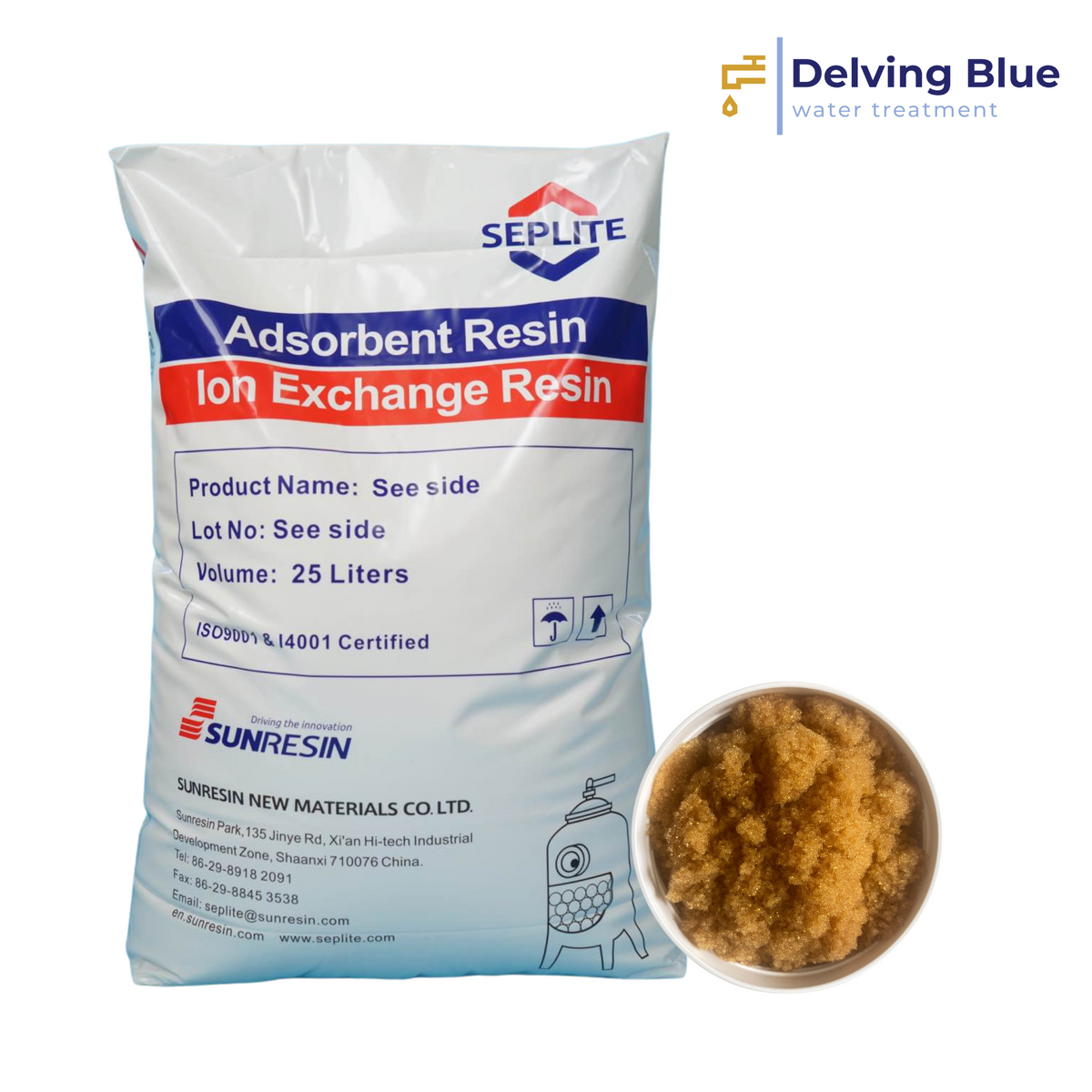 SEPLITE® SC120 Ion Exchange Resins – Delving Blue