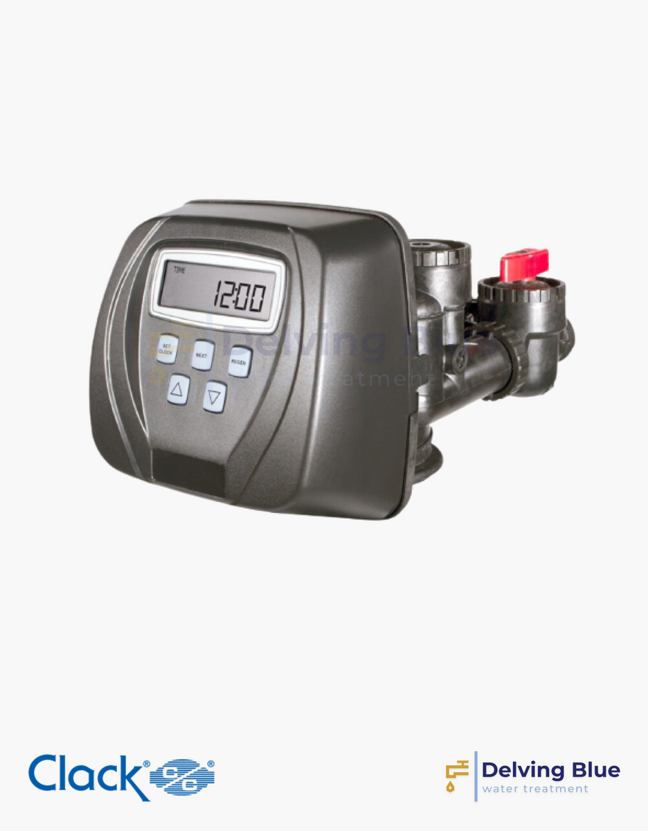 Clack Inline Filters Clack WS1,25CI-FIL Downflow Filter Less Meter With DLFC, Adapter & Top ...